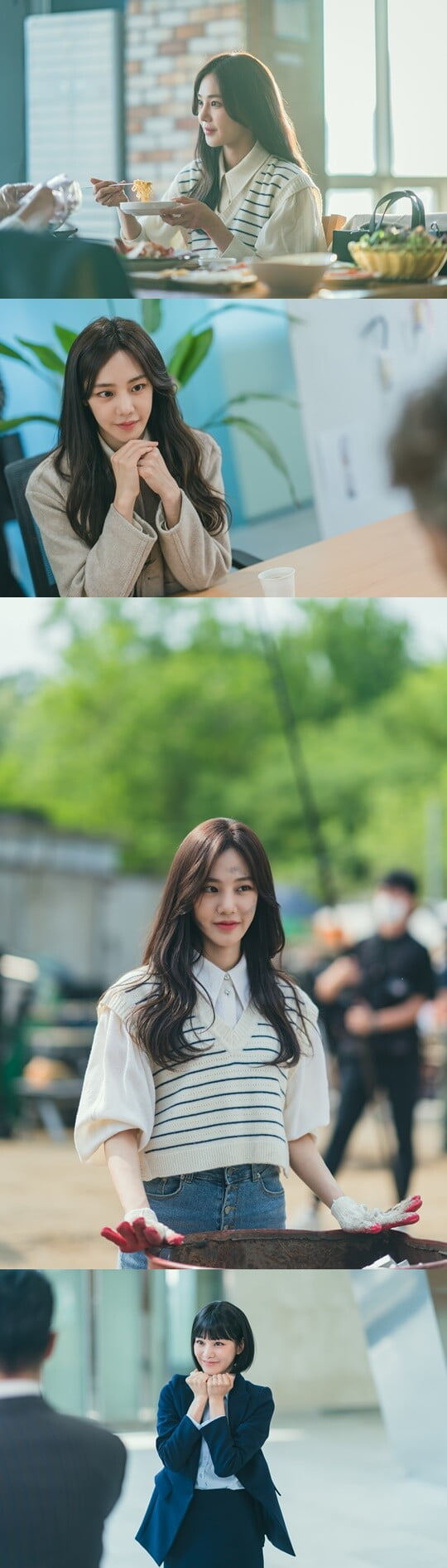 잔망스런 연기 '케미 여신' 이렇게 예뻤나?...한지은, 연일 감탄 유발 ('개미가 타고 있어요')