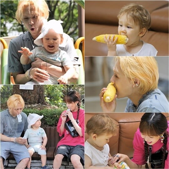 현아X던, 마치 신혼부부 포스 뿜으며 젠과 길거리 아이스크림 폭풍 먹망 ('슈돌')