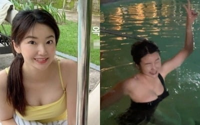 9기 옥순, 수영복 입고 드러낸 볼륨감…미소와 함께 한 컷[TEN★]