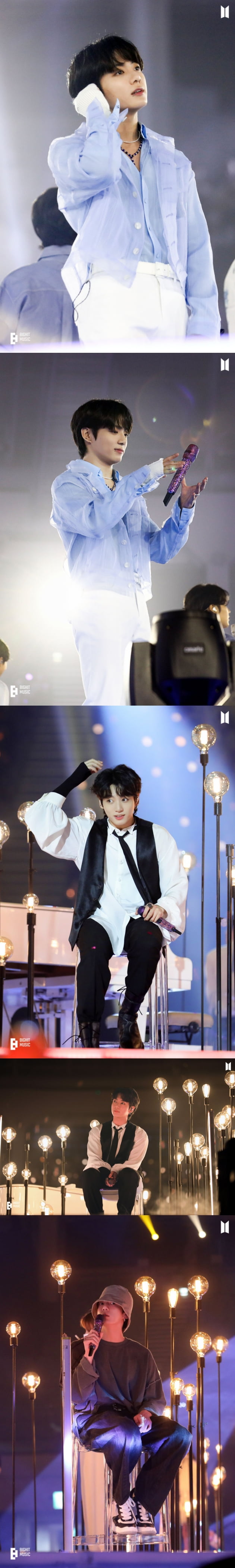 방탄소년단 정국, '엠카'에 강림한 사랑스러움 만발 '만년돌' 모먼트