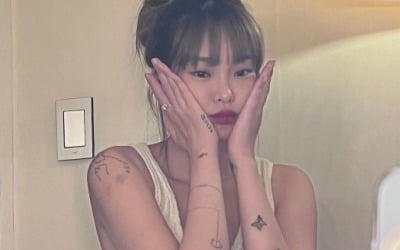 헤이즈, 민소매에 돋보이는 타투...힙해진 분위기[TEN★]