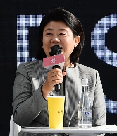 [TEN 포토] 이정은 '부산국제영화제 처음 왔어요'