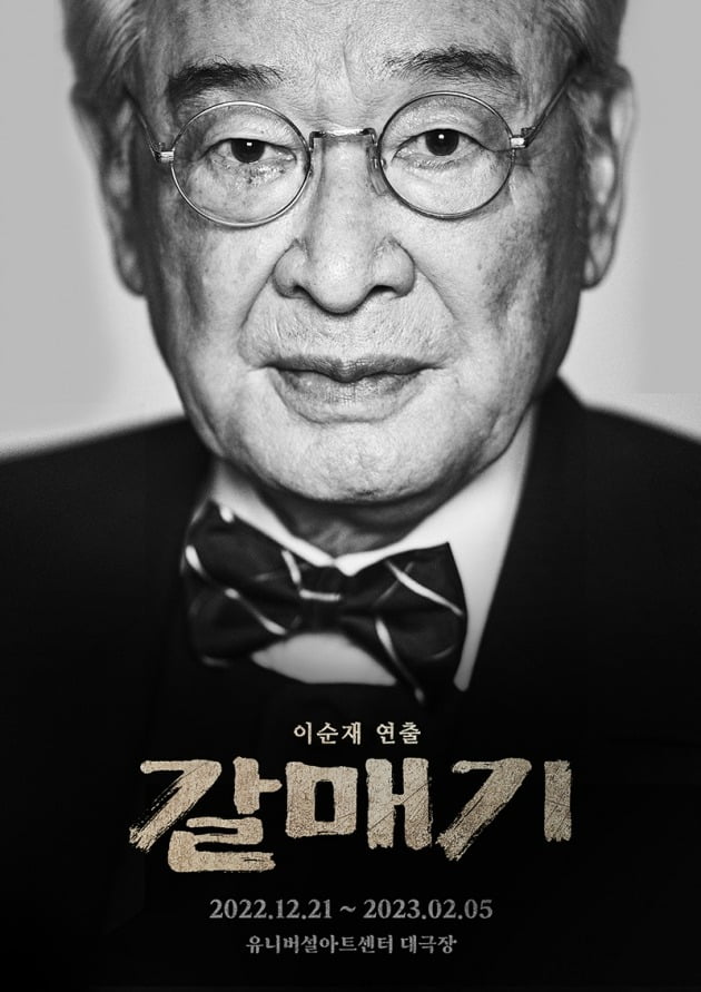 이순재가 연출한 연극 '갈매기'가 12월 21일 개막한다. / 사진제공=아크컴퍼니, VAST엔터테인먼트