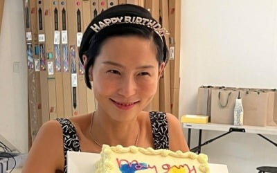 '마이큐♥' 김나영, 생일 파티에 감동 눈물 펑펑…양희은 "만난 지 1주년?"[TEN★]