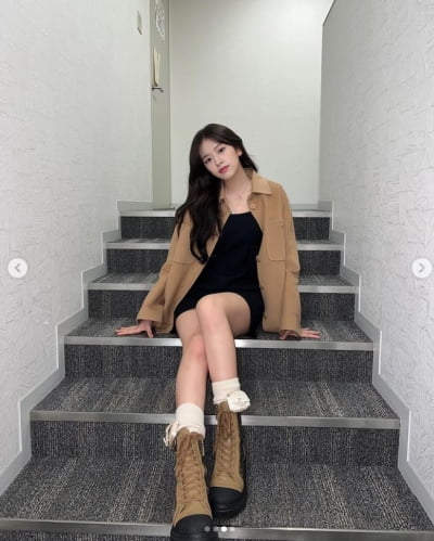 아이브 안유진, 뒤돌아 보면 심쿵...오늘도 이쁨[TEN★]