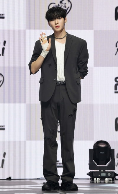 [TEN 포토] 위아이 김준서 '귀여둠이 막내'