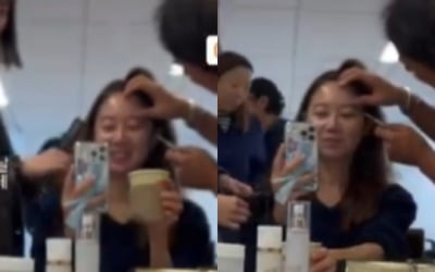 공효진, 신부화장 받고 '대만족'…♥케빈오가 반한 '행복 미소'[TEN★]