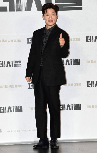 [TEN 포토] 정상훈 '영화 '데시벨' 엄지척''