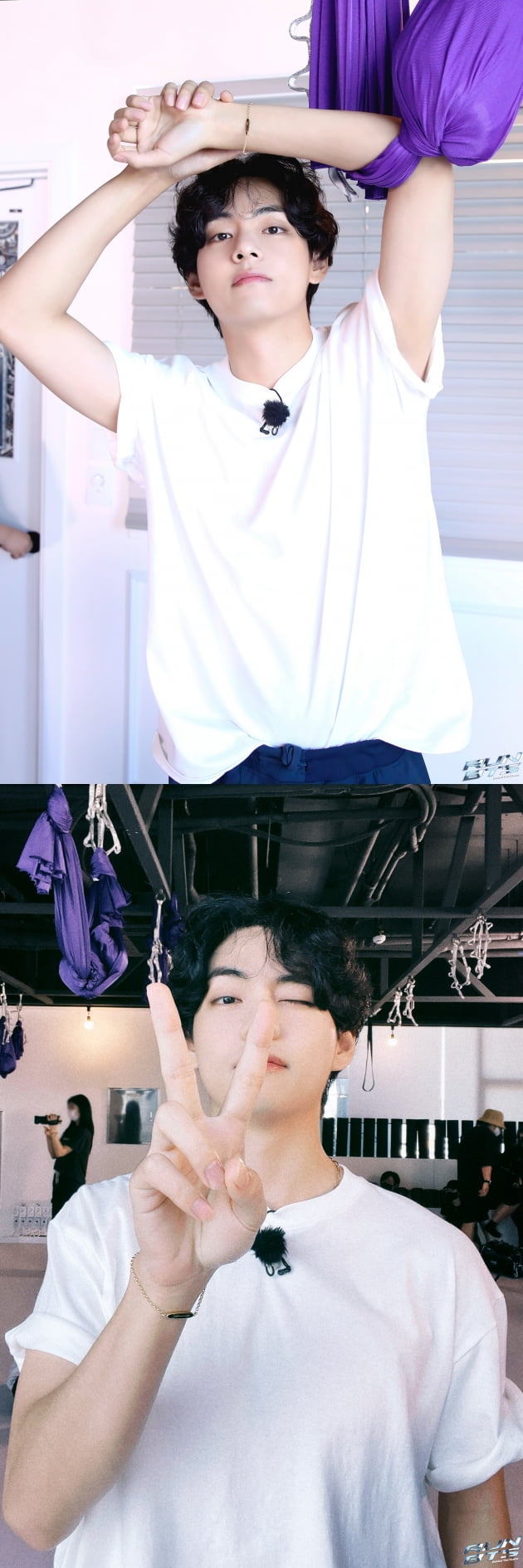 '국보급 미모' 방탄소년단 뷔, 요가장에서도 빛난 인생샷