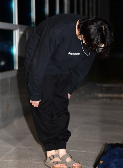 [TEN 포토] 방탄소년단 정국 '카타르 잘 다녀왔습니다'
