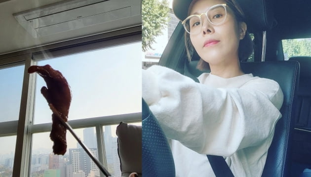 신봉선, 11kg 감량후 굿모닝 닭발...누리꾼 '핼러윈 소품인 줄"