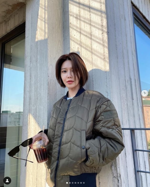 '정경호♥'최수영, 깔깔이 입은 가을여신...일상이 화보네