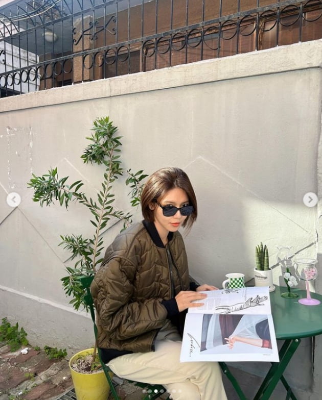 '정경호♥'최수영, 깔깔이 입은 가을여신...일상이 화보네