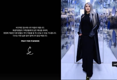 씨엘, 이태원 참사..."너무 마음이 아픕니다 깊은 애도"