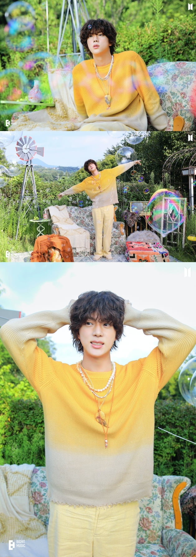 방탄소년단 진, 소년미 넘치는 콘셉트 포토 공개.. '얼굴 천재' 증명