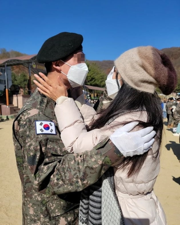 방은희, 군 5주 훈련 수료한 아들과 만났다 "멋진 대한의 군인"