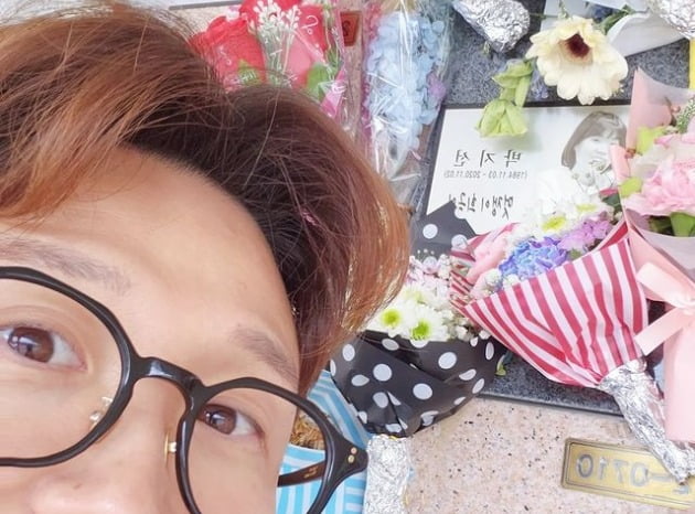 박성광, 故박지선 생일 챙겼다 "그곳에서도 맛난 거 많이 먹어"