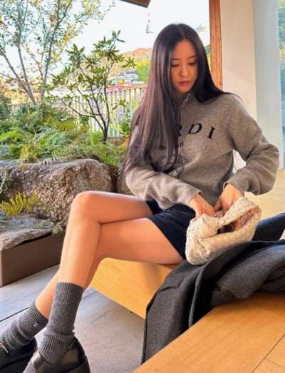티아라 효민, 나들이룩에 딱인 가을 OOTD