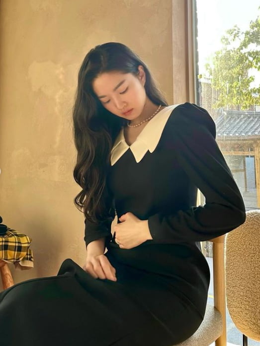 '전진♥' 류이서, 임신했나? 배를 따뜻하게 쓰담쓰담