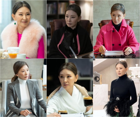 이미숙, '4억원' 롱코트는 약과였나…핫핑크로 화려함 폭발('디엠파이어')