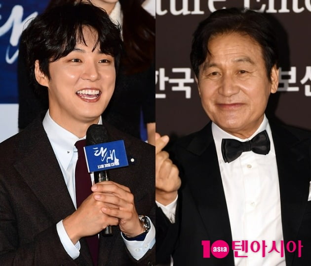 배우 윤시윤, 안성기./사진=텐아시아DB