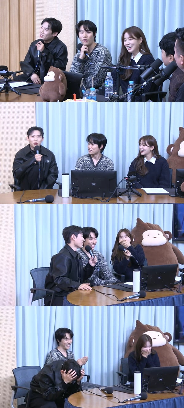김성철, 류준열. 노윤서 /사진=SBS 파워FM '두시탈출 컬투쇼' 보는 라디오 방송 화면 캡처