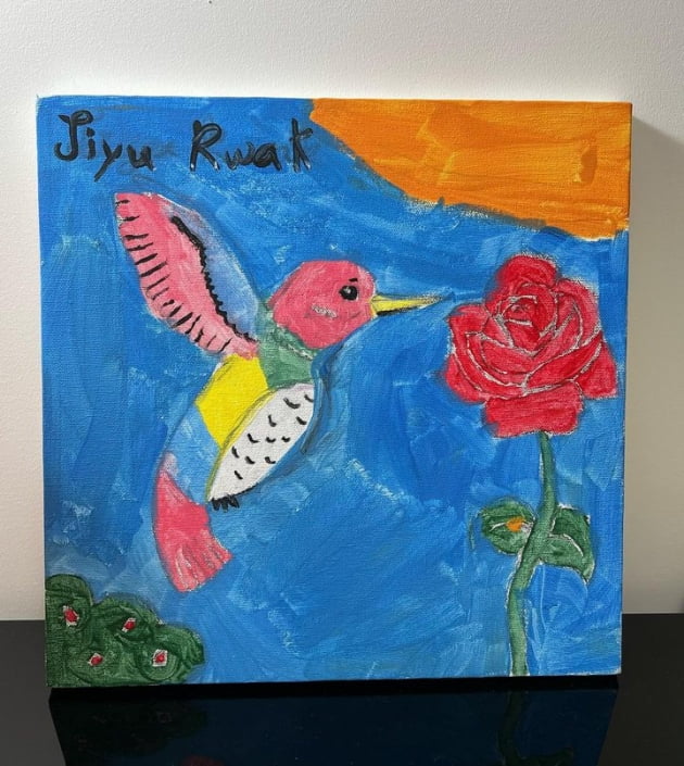 '이보영♥' 지성, 딸 지유가 그린 그림 자랑…딸 바보 모멘트