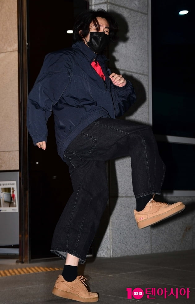 [TEN 포토] 방탄소년단 정국 '손흥민형 골을 기대하며'