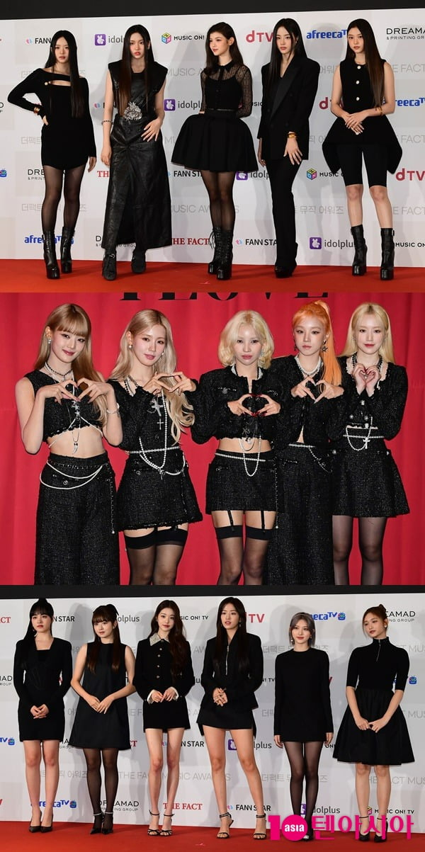 뉴진스, (여자)아이들, 아이브 /사진=텐아시아 DB