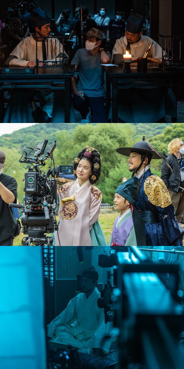 영화 '올빼미' 현장 비하인드 사진 /사진제공=NEW