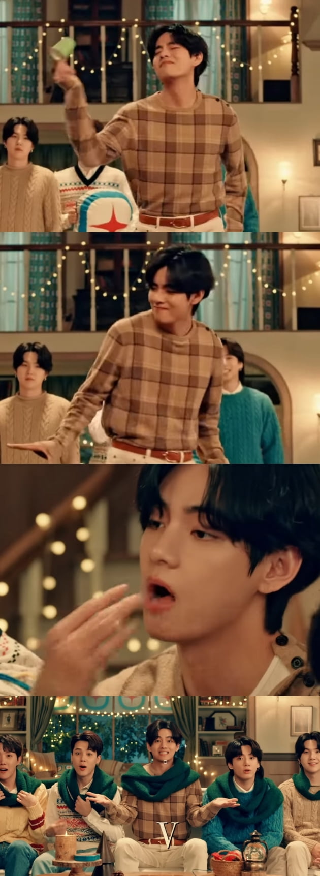 방탄소년단 뷔, 크리스마스 선물같은 심쿵비주얼로 팬심 저격