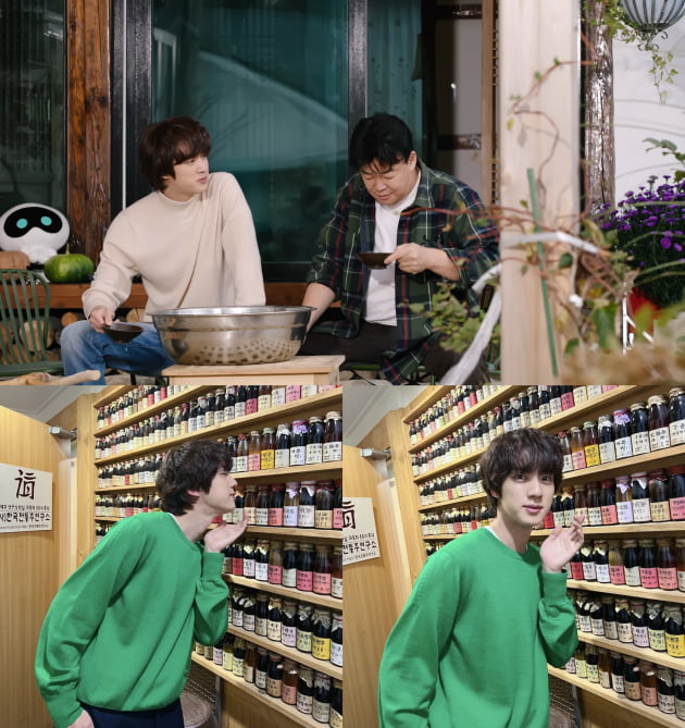 방탄소년단 진, 한국전통주연구소 비하인드 컷 공개