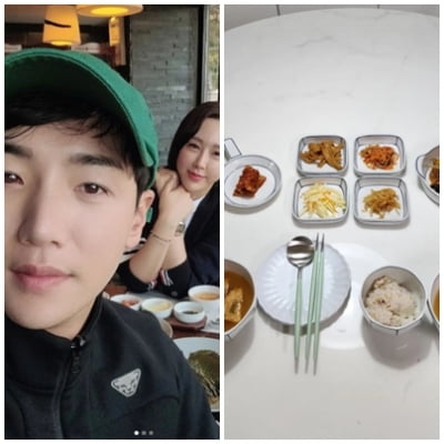 한영♥박군, 얼마나 좋으면 밥도 '나란히' 앉아서…20대 안부러운 달달함