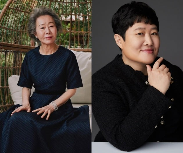 배우 윤여정과 후크엔터 권진영 대표. / 사진제공=후크엔터테인먼트