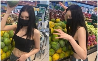 모모랜드 주이, 시선 사로잡는 '볼륨감'…민소매로 드러낸 시크 매력