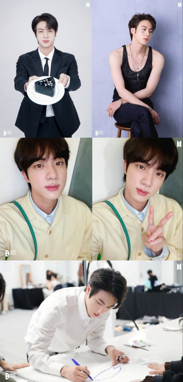 방탄소년단 진, 12월 4일은 'HAPPY JIN DAY'.. 생일 기념 비하인드 컷 대방출
