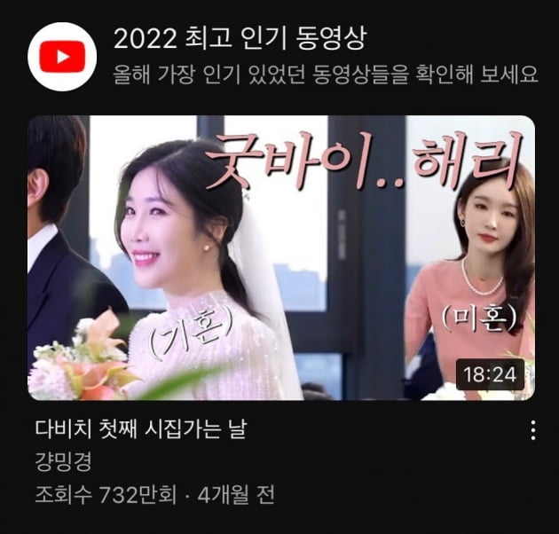 강민경, 이해리 결혼식 '하객 700만명'에 '깜짝'…"스몰웨딩 하고 싶댔는데"