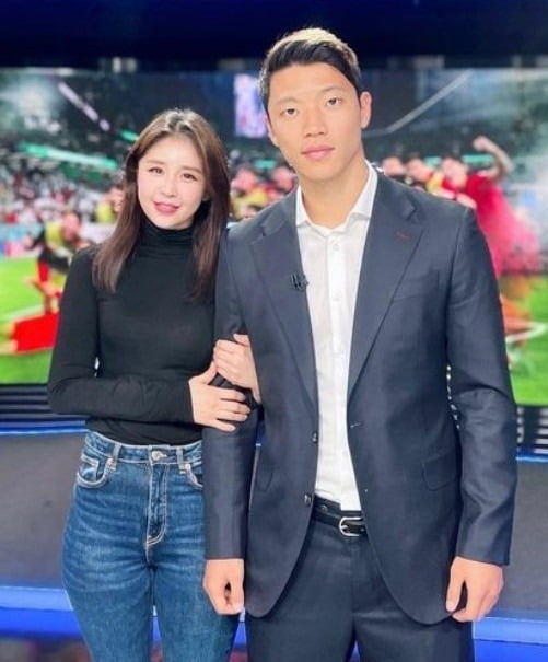 최아리 기상캐스터 황희찬 선수 / 사진=최아리 인스타그램