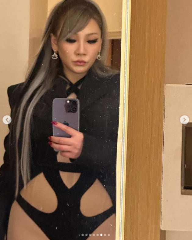 씨엘, 섹시한 망사 패션....점점 더 과감해지네