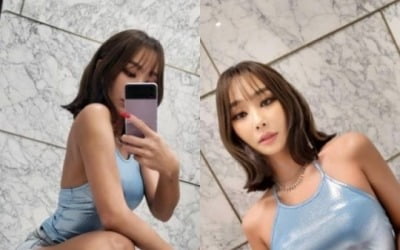 효린, 동장군 추위에도 '핫한 패션'…포즈 잡고 한컷