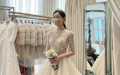 박지현, 순양家 며느리의 탈락한 웨딩드레스…티아라 쓰니 더 우아하네