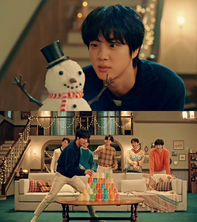 '군복무' 방탄소년단 진, 눈부신 스마일 보이는 미공개 영상 올려… '여심 저격'