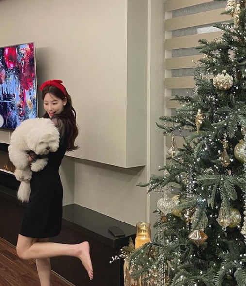 이나연, ♥남희두 없이 미리 메리크리스마스…러블리한 파티룩 공개