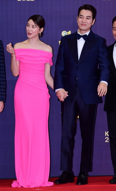 [TEN 포토] 차예련-주상욱 '비주얼 부부 연예대상 나들이'