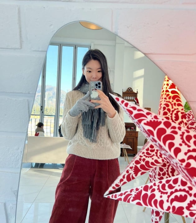 이다은, ♥윤남기+붕어빵 딸 있는 겨울…얼굴 부어도 "행복"