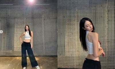 카라 강지영, 막내의 '탄탄 몸매'…'모태 아이돌' 아우라