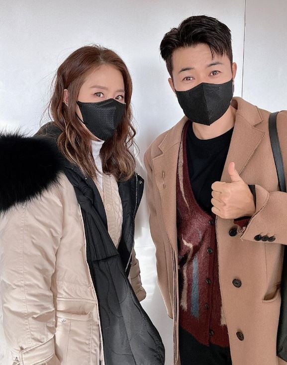 신지·김종민, 단둘이 여행…"오늘 좀 멋져서 단독샷"