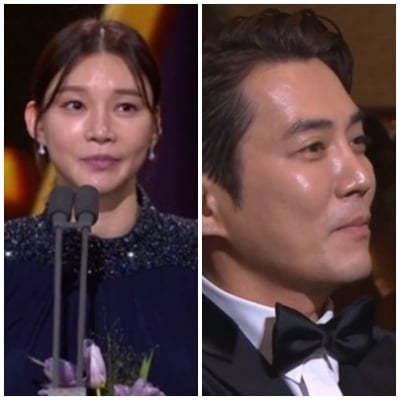'KBS 우수상' 차예련 오열 "시어머니·♥주상욱, 너무 사랑해요"