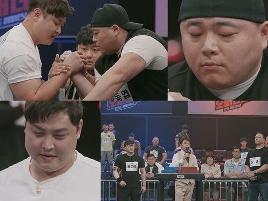 '팔씨름 달인' 홍지승vs'양팔강자' 김도훈, 역대급 빅매치 예고 ('오버더톱')