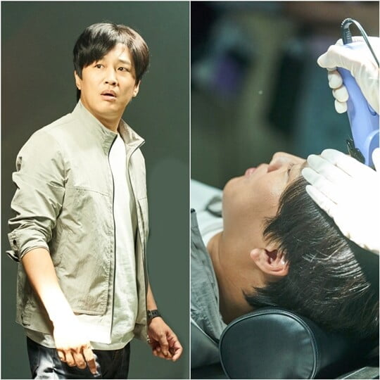 차태현, 바리캉으로 풍성 했던 머리 밀렸다…안쓰러운 모습 ('두뇌공조')